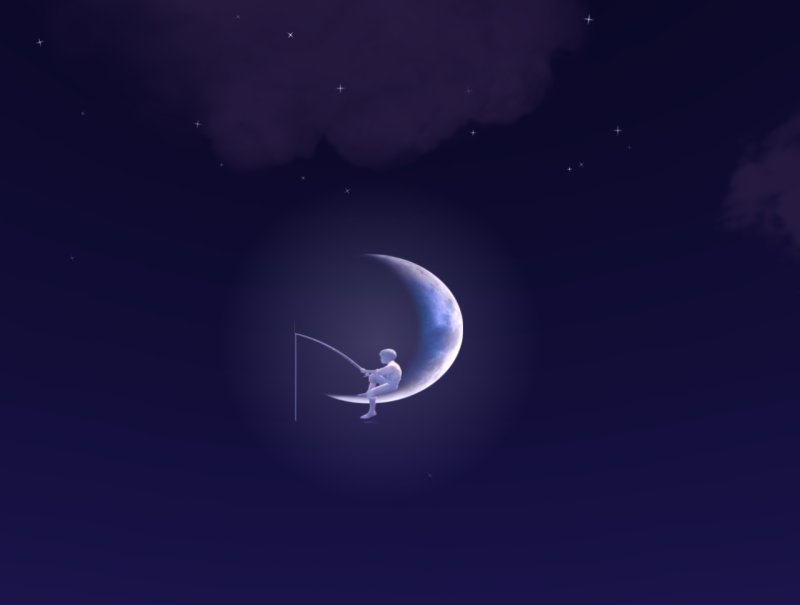 Человек на Луне Дримворкс