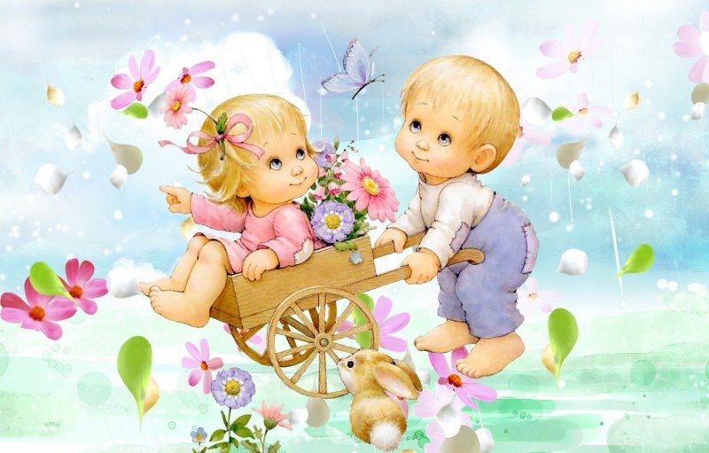 Красивые детские фоны