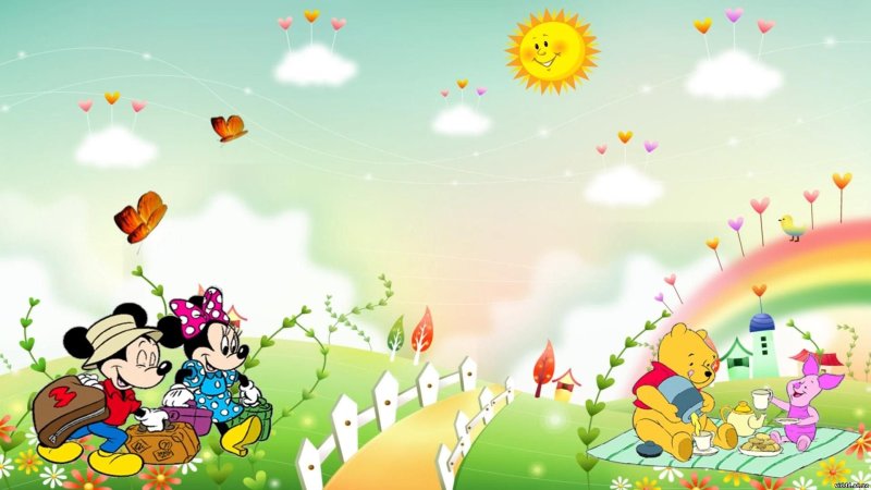 Фон красочный детский