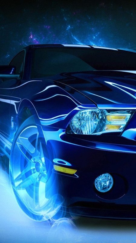 Форд Мустанг Шелби неон