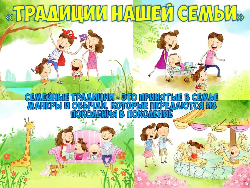 Плакат семейные традиции