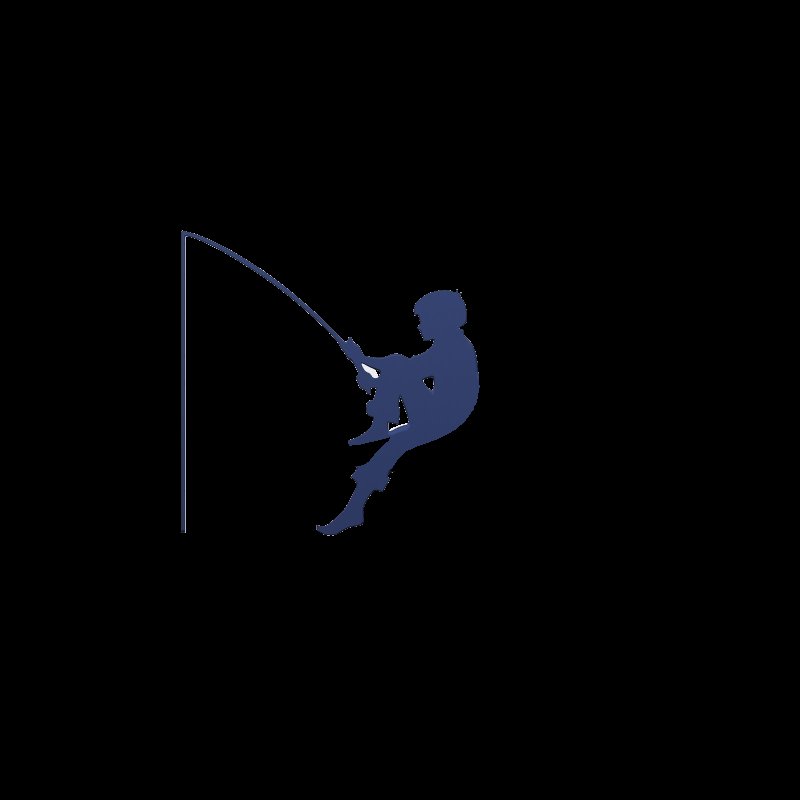 Мальчик на Луне с удочкой