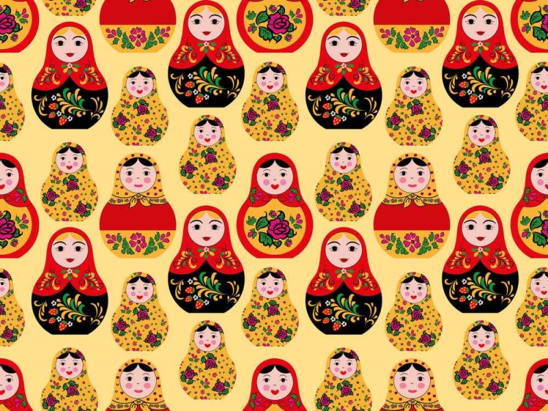 Фон матрешки