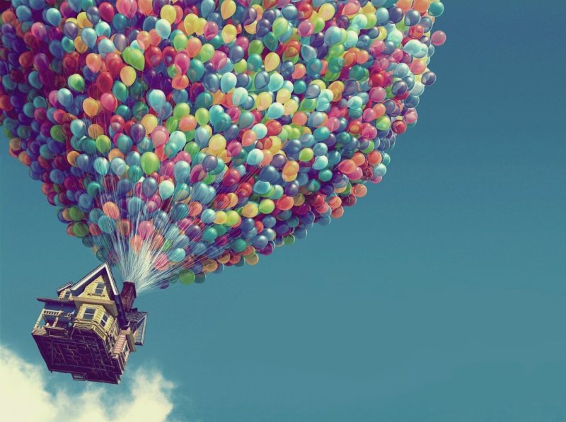 Фотообои воздушные шары