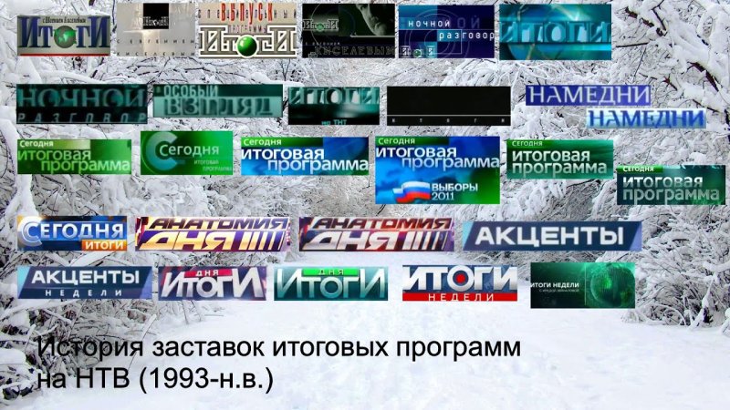 История заставок итоговых программ на НТВ