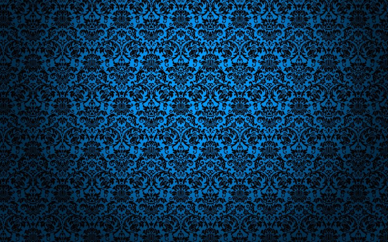 Синий фон с орнаментом