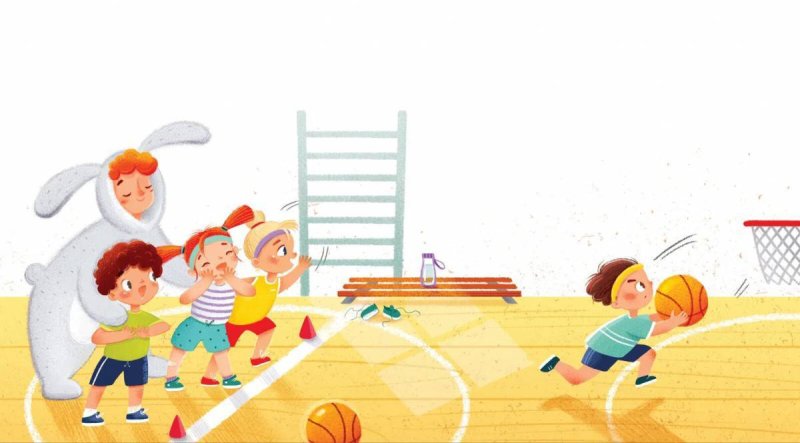 Спортивные фоны для детского сада