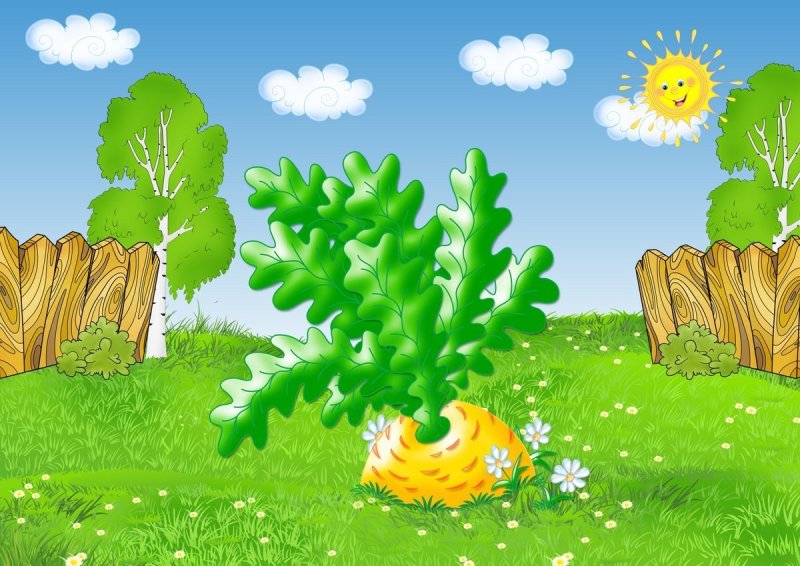 Огород мультяшный