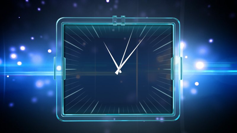 Аналоговые часы на экран