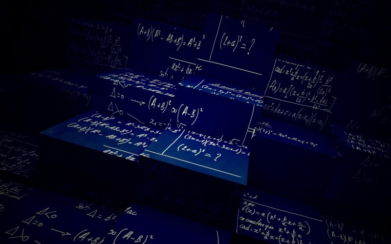 Темный фон математика