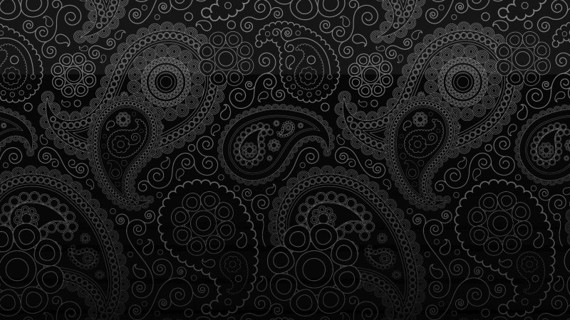 Черный фон с узорами