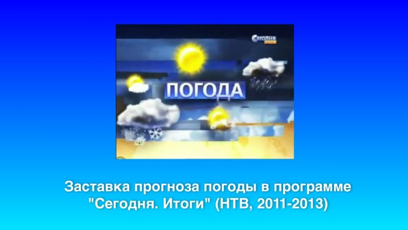 Заставка прогноз погоды