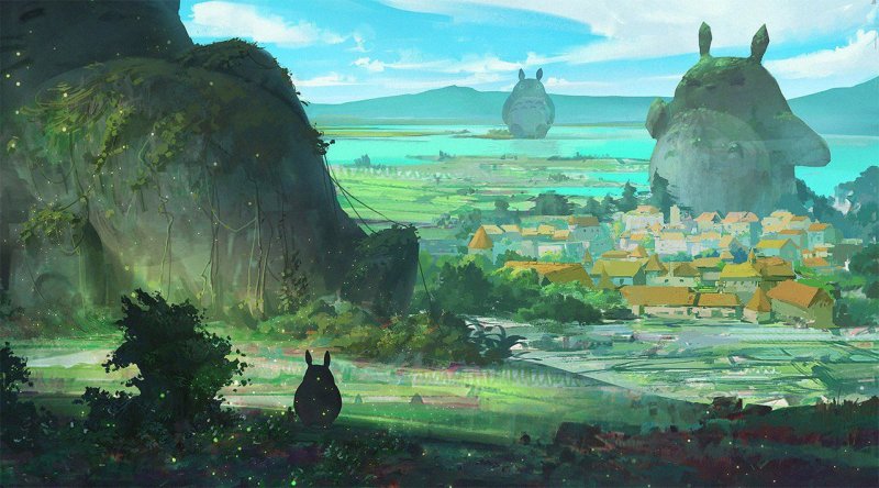 Фон Хаяо Миядзаки Ходячий замок