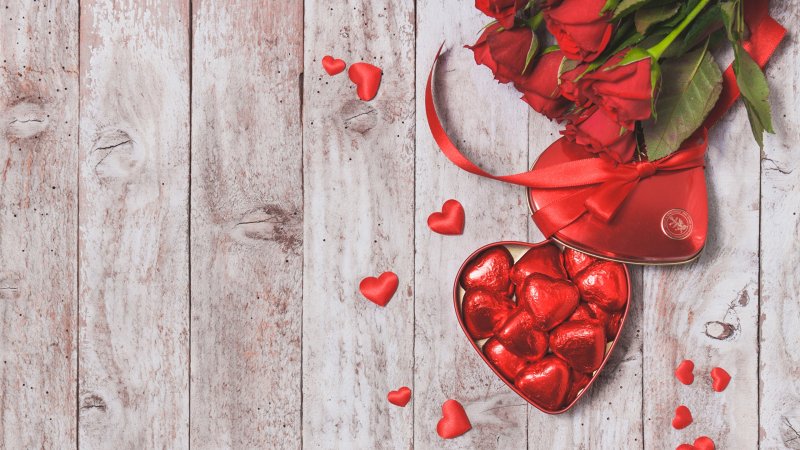 Сердечки фон