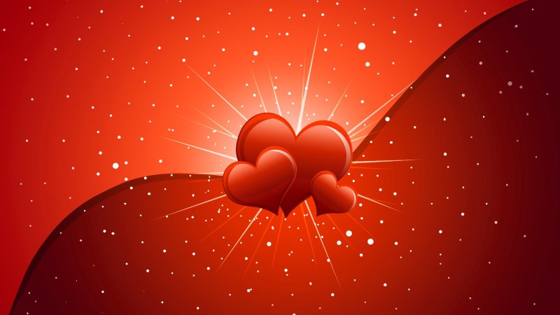 Красивый фон с сердечками