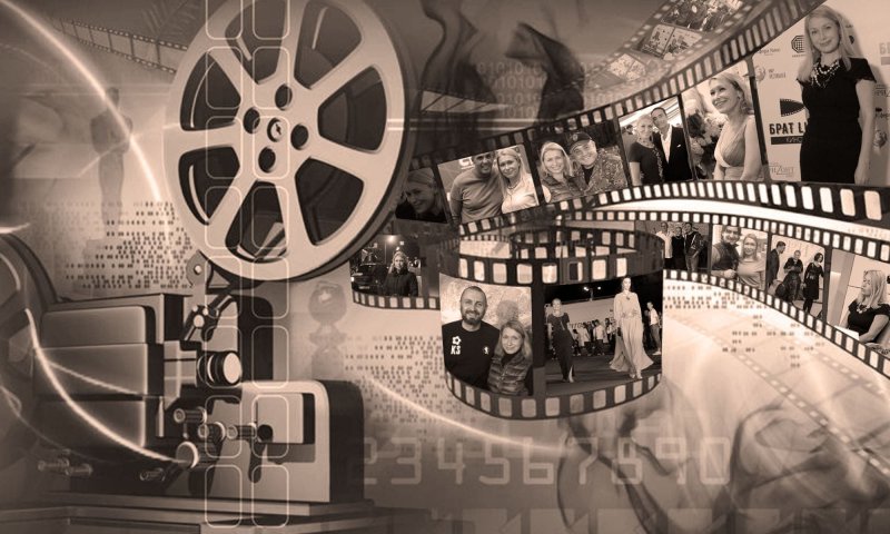 Кинолента с кадрами из фильмов