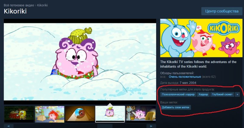 Имена смешариков в английской версии