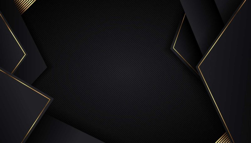 Черный с золотом