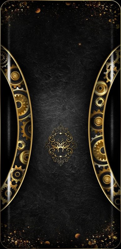 Черно золотой фон