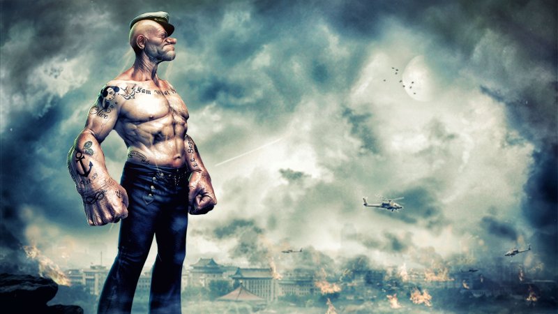 Моряк Папай фильм 2018