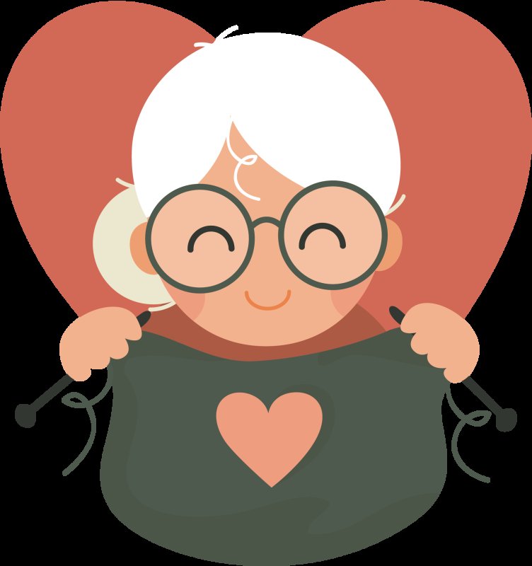 Старушка мультяшная