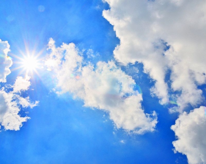 Голубое небо