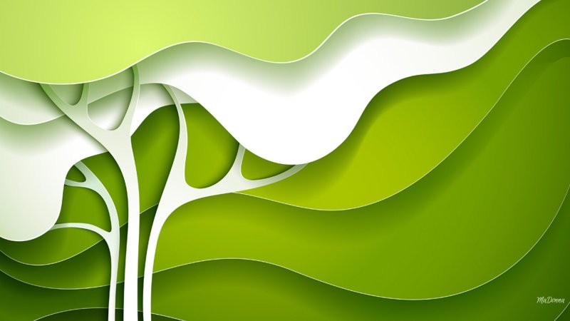 Зеленые обои