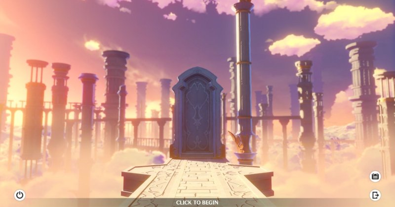 Загрузочный экран Геншин