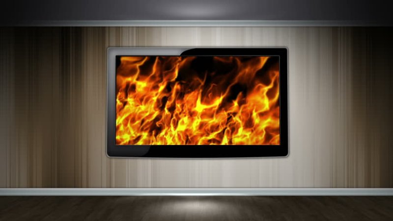 Загорелся телевизор