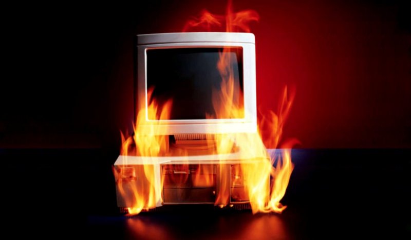 Загорелся телевизор