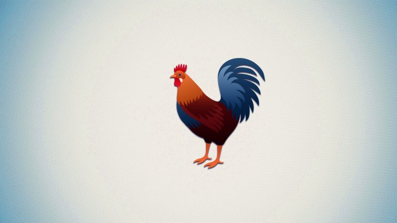 Красивый петух