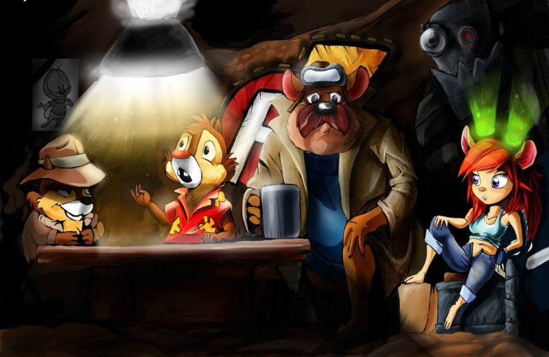 Детектив Магнум чип и Дейл