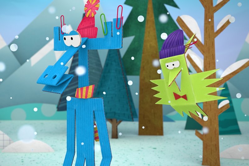 Мультик бумажки Лось Аристотель