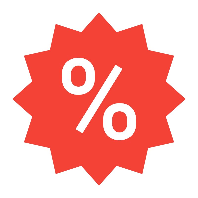 Значок скидки