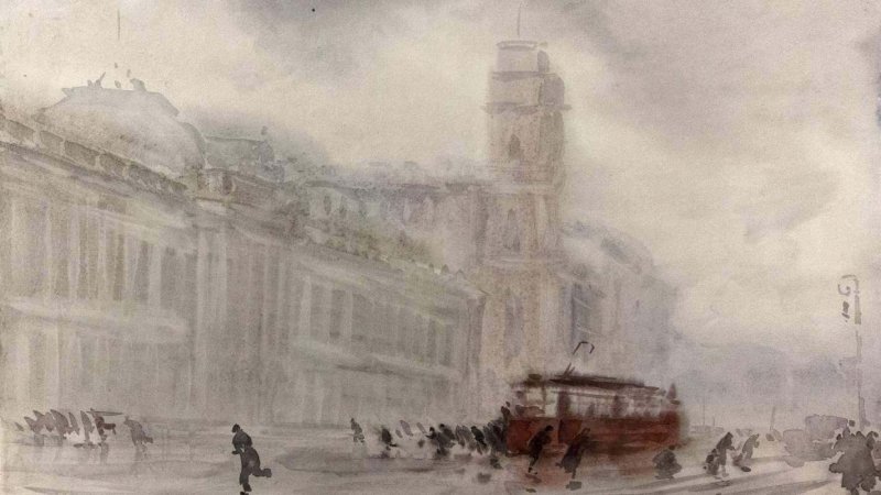 Блокадный Ленинград фон