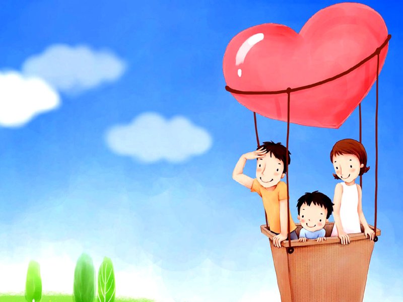 Рисунок на тему счастливая семья