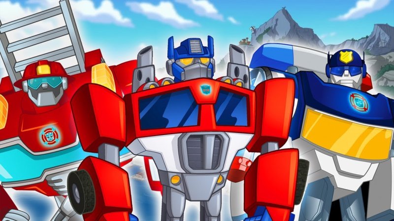 Трансформеры боты спасатели Оптимус Прайм