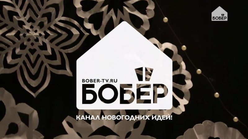 Новогодний логотип телеканала бобер