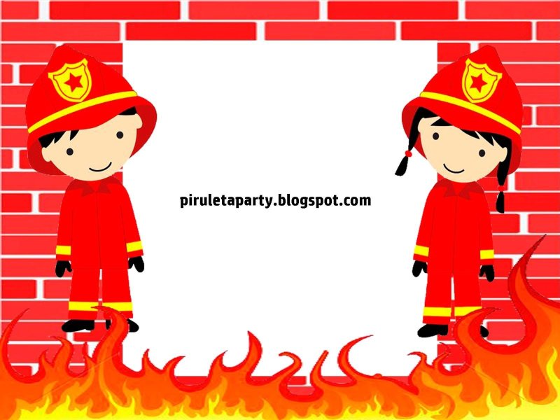 Рамка пожарные для детей