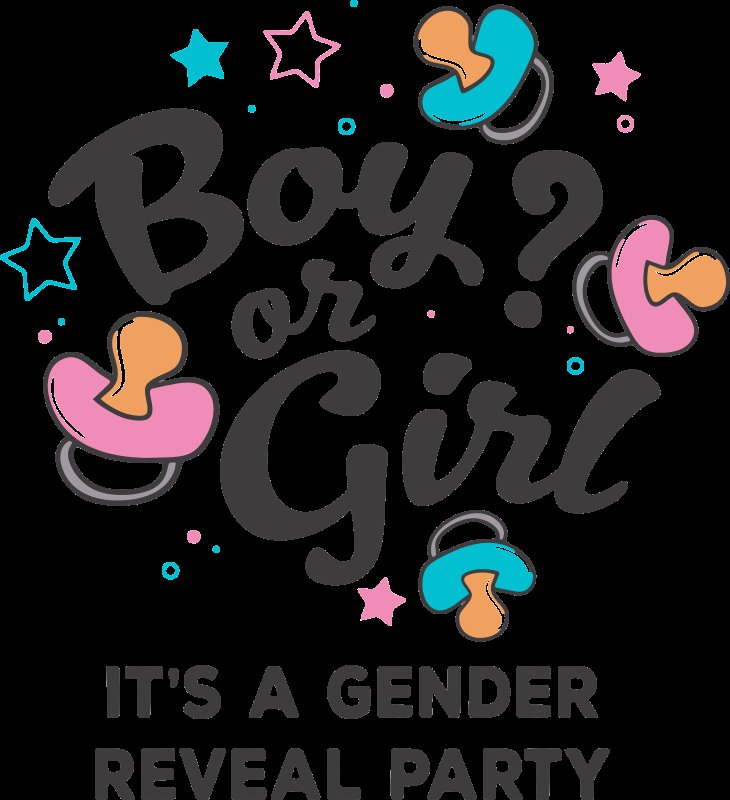 Гендер пати надпись