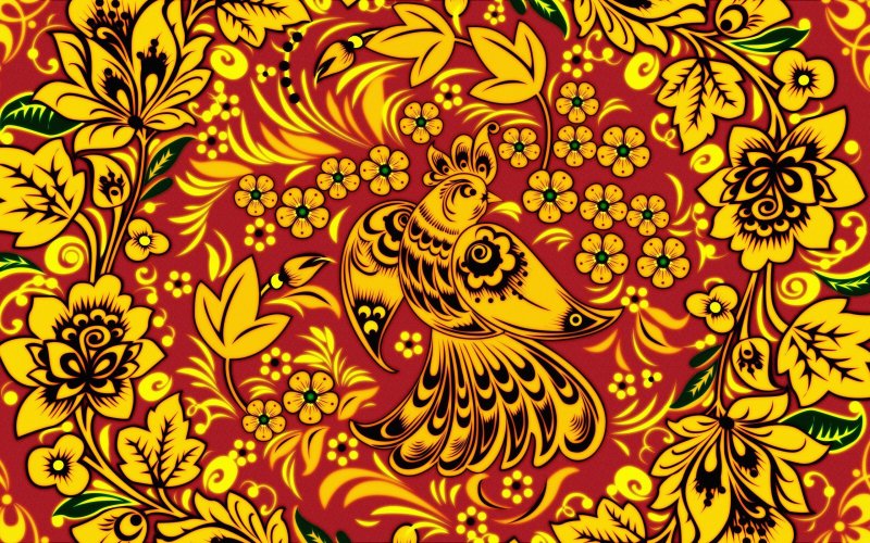 Роспись Хохломская русская народная