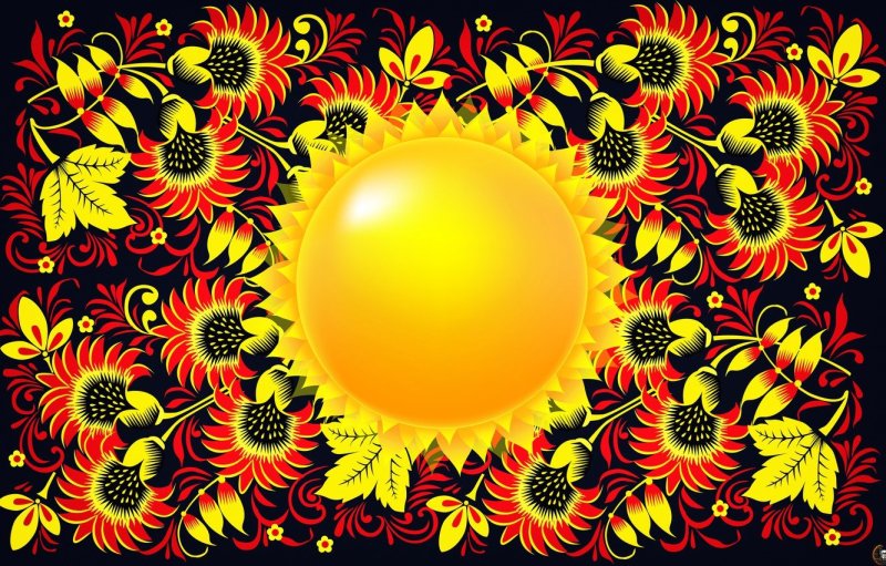 Хохлома фон