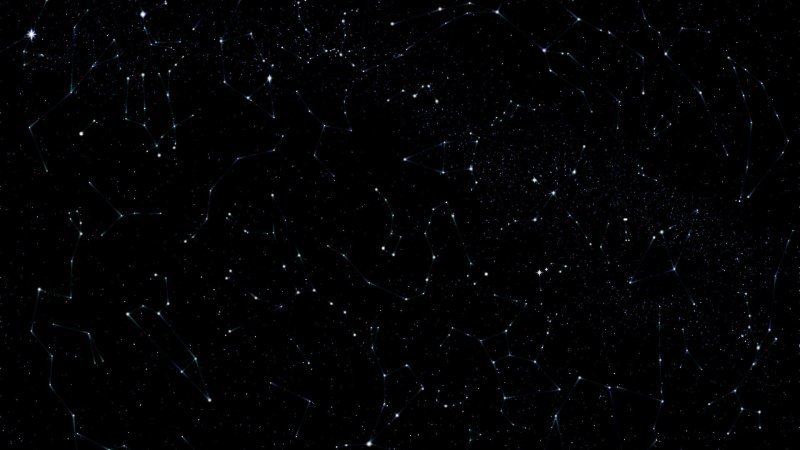 Черное небо со звездами