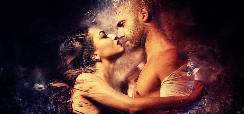 Мужчина и женщина сопасть