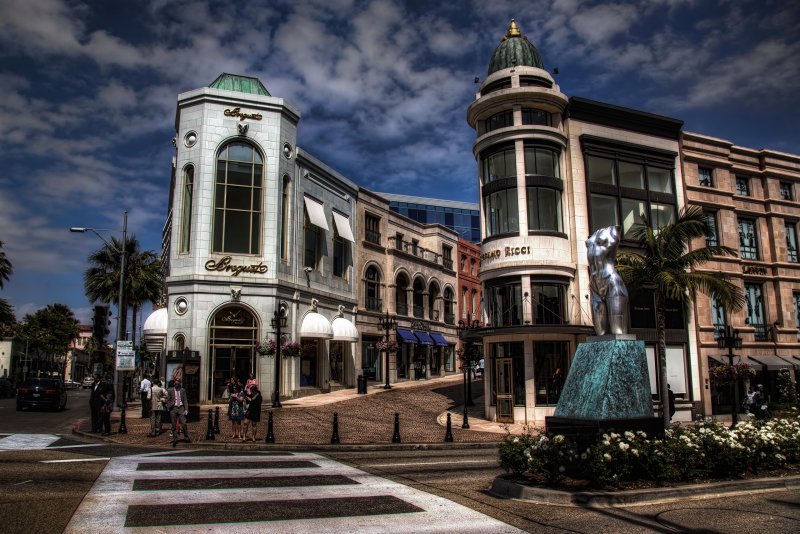 Беверли Хиллз улица в Лос-Анджелесе