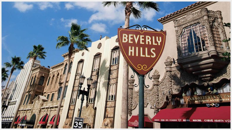 Родео-драйв улицы Лос-Анджелеса