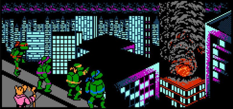 Игра teenage Mutant Ninja Turtles Dendy