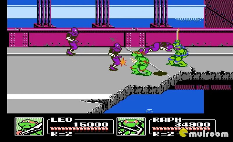 Черепашки ниндзя игра на Денди