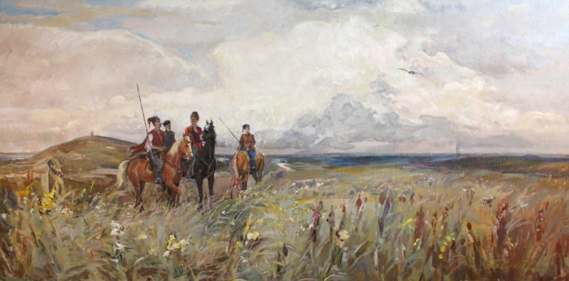 Рубо атака запорожцев в степи