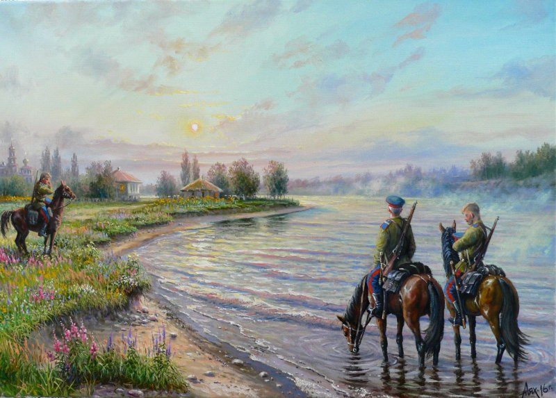 Художник Лях Андрей Петрович Донские казаки